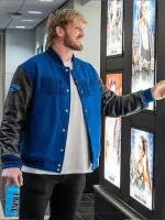 Logan Paul WWE Blue Varsity Jacket - Image 2