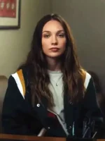 Maddie Ziegler Fitting In 2024 Varsity Jacket - Image 2