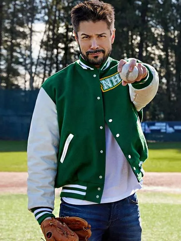 marco-grazzini-hearts-in-the-game-2023-green-varsity-jacket-01 Marco Grazzini Hearts in the Game 2023 Green Varsity Jacket - Image 1