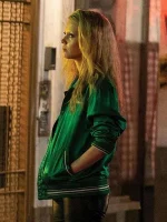 Mia Goth MaXXXine 2024 Green Varsity Jacket - Image 4