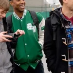 Michael B. Jordan Chronicle Green Varsity Jacket