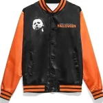Michael Myers John Carpenters Halloween Satin Varsity Jacket