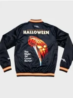 Michael Myers John Carpenters Halloween Black Varsity Jacket - Image 2