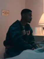 Myles Truitt Black Mafia Family S02 Green Varsity Jacket - Image 3