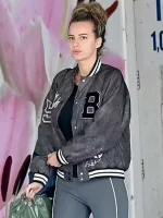 Nadia Parkes Kidnapped: The Chloe Ayling Story 2024 Grey Varsity Jacket - Image 2