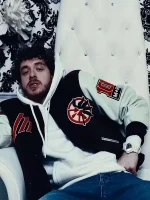 Nail Tech Jack Harlow Brown Varsity Jacket - Image 3