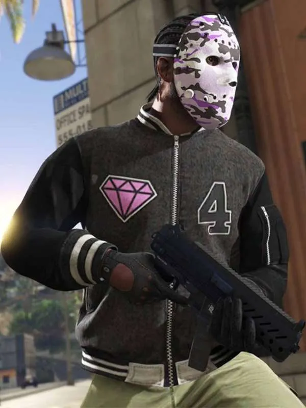 panther-gta-6-gray-varsity-jacket-01 Panther GTA 6 Gray Varsity Jacket - Image 1