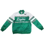 Jalen Hurts Philadelphia Eagles Super Bowl LVII Green and White Bomber Jacket - Image 3
