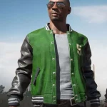 PUBG 5M Green Varsity Jacket