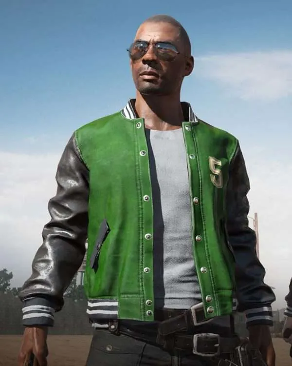 pubg-5m-green-varsity-jacket-01 PUBG 5M Green Varsity Jacket - Image 1
