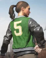 PUBG 5M Green Varsity Jacket - Image 2