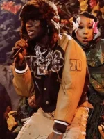 Rema Brit Awards 2024 Performance Varsity Jacket - Image 3