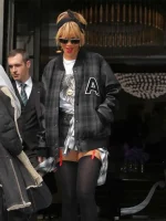 Rihanna Black Varsity Jacket - Image 2