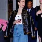 Sarah Paulson Met Gala After Party 2024 Black Leather Jacket