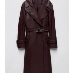 Selena Gomez Only Murders in the Building Brown Belted Leather Coat