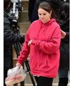 Selena Gomez Only Murders in the Building Pink Pullover Hoodie - Image 2
