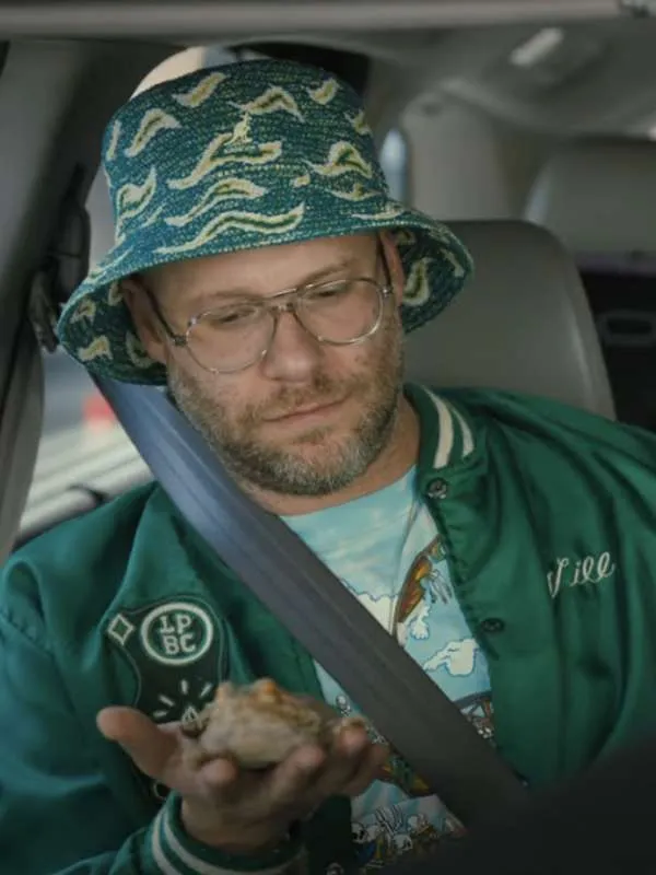 seth-rogen-platonic-2023-green-varsity-jacket-01 Seth Rogen Platonic 2023 Green Varsity Jacket - Image 1