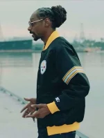 Snoop Dogg Back In The Game Black Varsity Jacket - Image 2