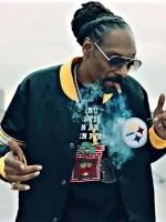 Snoop Dogg Back In The Game Black Varsity Jacket - Image 4
