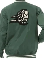 Tanner Buchanan Cobra Kai S04 Green Varsity Bomber Jacket - Image 3