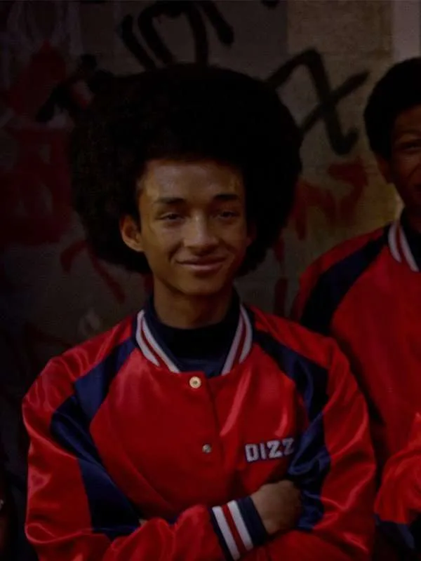 the-get-down-brothers-dizzee-red-satin-varsity-jacket-01 The Get Down Brothers Dizzee Red Satin Varsity Jacket - Image 1