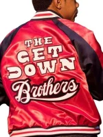 The Get Down Brothers Dizzee Red Satin Varsity Jacket - Image 3