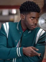 Tian Richards Tom Swift 2022 Green Varsity Jacket - Image 2