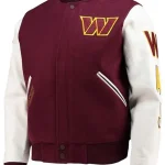 Washington Commanders Maroon Varsity Jacket