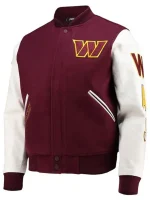 Washington Commanders Maroon Varsity Jacket