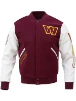 Washington Commanders Maroon Varsity Jacket - Image 3