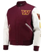 Washington Commanders Maroon Varsity Jacket - Image 2