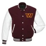 Washington Commanders Maroon Varsity Jacket