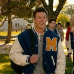 Wesley Morgan Kick-Ass 2 Blue Varsity Jacket