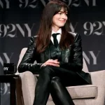 Anne Hathaway The Idea Of You 2024 Black Leather Jacket
