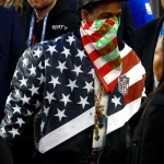 ASAP Rocky American Flag Superbowl Leather Jacket