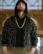 Eminem Houdini 2024 Black Patterned Jacket