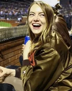 Emma Stone San Diego Padres Satin Jacket - Image 4