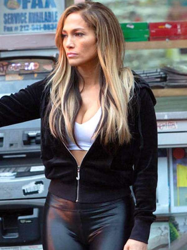 jennifer-lopez-hustlers-2019-black-hoodie-jacket-01 Jennifer Lopez Hustlers 2019 Black Hoodie Jacket - Image 1