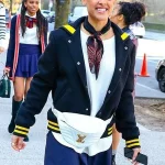 Jordan Alexander Gossip Girl Black Varsity Jacket