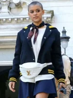 Jordan Alexander Gossip Girl Black Varsity Jacket - Image 2
