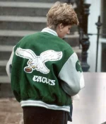 Lady Diana Philadelphia Eagles Green Varsity Jacket - Image 2