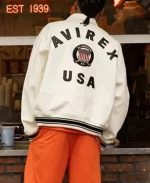 Lethal Bizzle Avirex USA White Jacket - Image 2