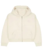 Molly-Mae Hague Behind It All White Cropped Hoodie - Image 2