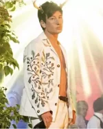 Oliver Quick Saltburn Green Leaf Embroidery Jacket - Image 2