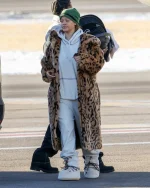 Rihanna Leopard Print Faux Fur Coat - Image 2