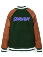 Scooby Doo Varsity Green and Brown Varsity Jacket - Image 2