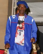 Snoop Dogg Olympics 2024 Purple Leather Jacket - Image 2