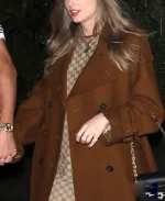 Taylor Swift Brown Trench Coat - Image 3