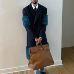 Tyrese Haliburton Black Long Fur Coat