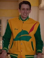 Zach Woods Silicon Valley Pied Piper Yellow Varsity Jacket